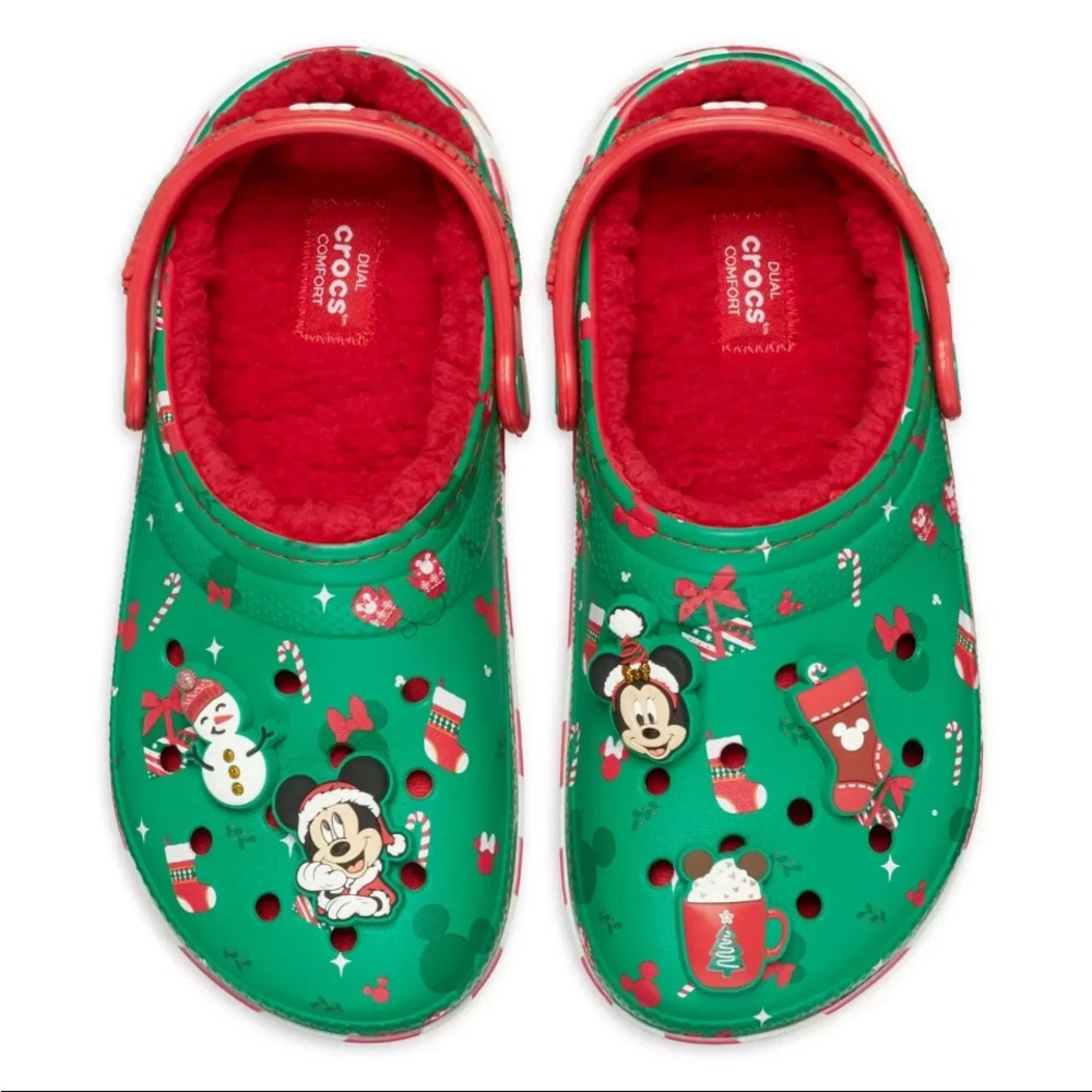 Disney Mickey Mouse Fur Lined Crocs